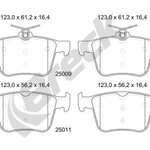 Set placute frana BRECK 25009 00 704 00 – VW | AutoRival