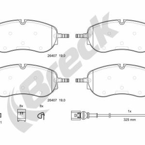 Set placute frana BRECK 26407 00 651 00 – VW | AutoRival