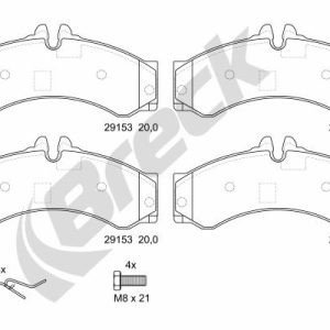Set placute frana BRECK 29153 00 703 00 – VW | AutoRival