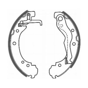 Set saboti frana ABE C0W011ABE – VW | AutoRival