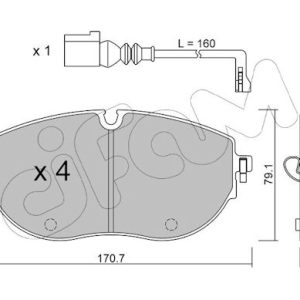 Set placute frana CIFAM 822-1322-0 – VW | AutoRival