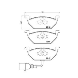 Set placute frana KRIEGER 0950006002 – VW | AutoRival