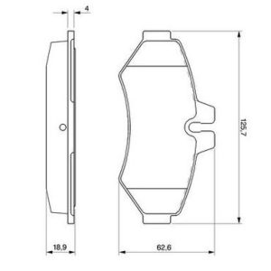 Set placute frana KRIEGER 0950006073 – VW | AutoRival