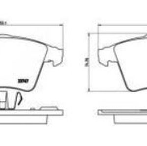Set placute frana KRIEGER 0950006511 – VW | AutoRival
