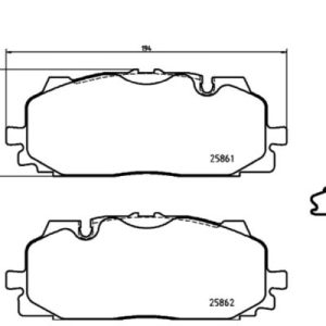 Set placute frana KRIEGER 0950006696 – VW | AutoRival