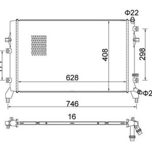 Radiator racire motor E-KRAFT 1924001043 – VW | AutoRival