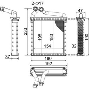 Schimbator de caldura incalzire habitaclu E-KRAFT 1924002004 – VW | AutoRival