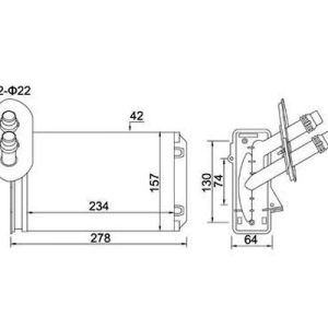 Schimbator de caldura incalzire habitaclu E-KRAFT 1924002007 – VW | AutoRival