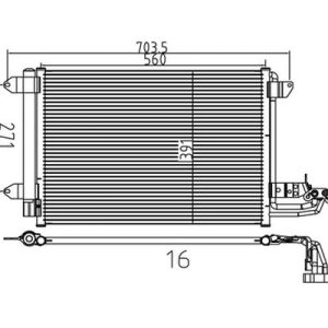 Condensator climatizare E-KRAFT 1924005464 – VW | AutoRival