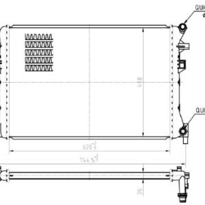Radiator racire motor MTR 13054733 – VW | AutoRival