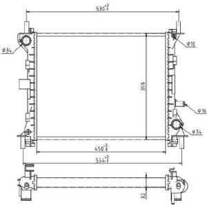Radiator racire motor MTR 13054789 – VW | AutoRival