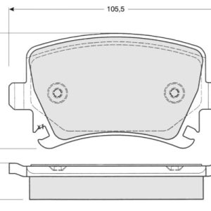 Set placute frana MTR MT448 – VW | AutoRival