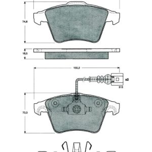 Set placute frana MTR MT472 – VW | AutoRival