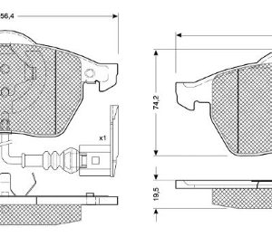 Set placute frana MTR MT525 – VW | AutoRival