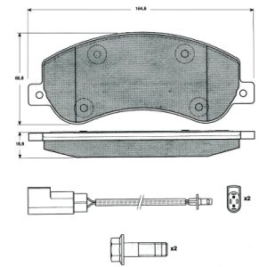 Set placute frana MTR MT554 – VW | AutoRival