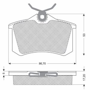 Set placute frana MTR MT573 – VW | AutoRival