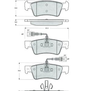 Set placute frana MTR MT580 – VW | AutoRival
