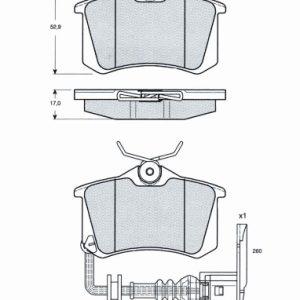 Set placute frana MTR MT622 – VW | AutoRival