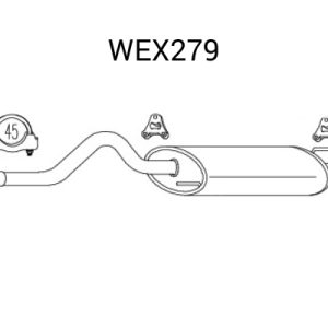 Toba esapament finala QWP WEX279 – VW | AutoRival