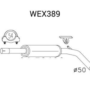 Toba esapamet intermediara QWP WEX389 – VW | AutoRival