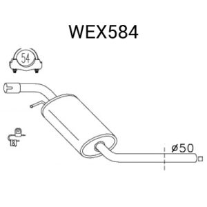 Toba esapamet intermediara QWP WEX584 – VW | AutoRival