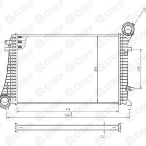 Intercooler compresor QWP WIC108 – VW | AutoRival