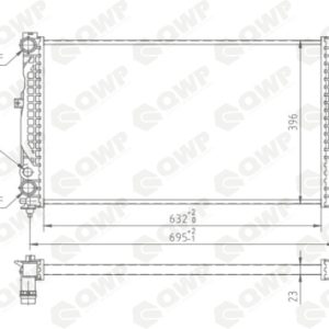 Radiator racire motor QWP WRA135 – VW | AutoRival