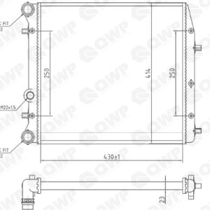 Radiator racire motor QWP WRA182 – VW | AutoRival
