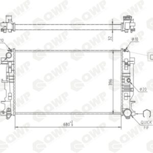 Radiator racire motor QWP WRA184 – VW | AutoRival