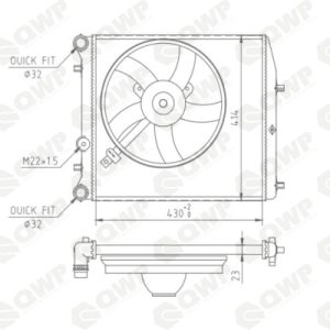 Radiator racire motor QWP WRA206 – VW | AutoRival