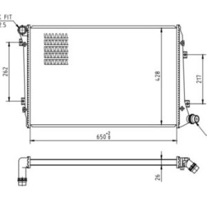 Radiator racire motor QWP WRA225 – VW | AutoRival