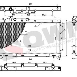 Radiator racire motor QWP WRA522 – VW | AutoRival