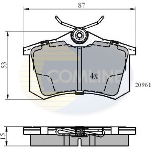 Set placute frana COMLINE CBP0108 – VW | AutoRival