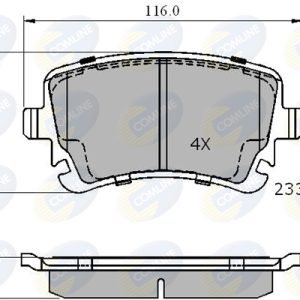 Set placute frana COMLINE CBP01313 – VW | AutoRival