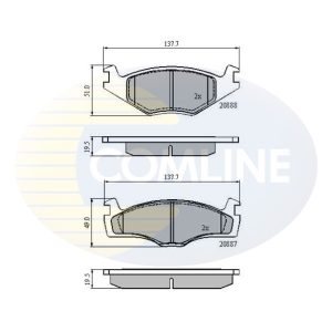 Set placute frana COMLINE CBP0149 – VW | AutoRival