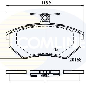 Set placute frana COMLINE CBP0152 – VW | AutoRival