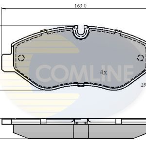 Set placute frana COMLINE CBP01555 – VW | AutoRival