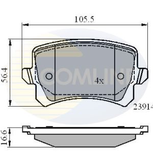 Set placute frana COMLINE CBP01712 – VW | AutoRival