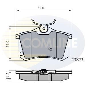 Set placute frana COMLINE CBP01761 – VW | AutoRival