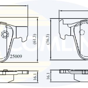 Set placute frana COMLINE CBP02157 – VW | AutoRival