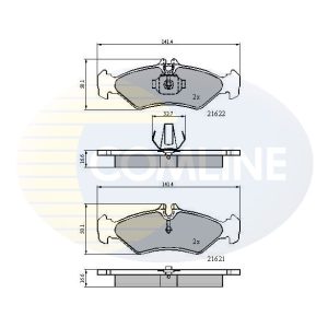 Set placute frana COMLINE CBP0453 – VW | AutoRival