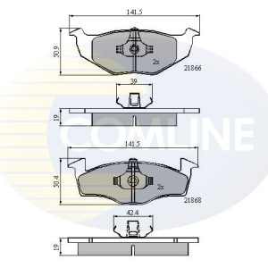 Set placute frana COMLINE CBP0706 – VW | AutoRival