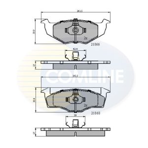 Set placute frana COMLINE CBP0707 – VW | AutoRival