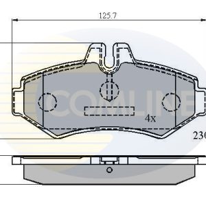 Set placute frana COMLINE CBP0914 – VW | AutoRival