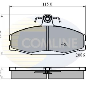 Set placute frana COMLINE CBP0928 – VW | AutoRival