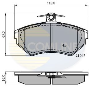 Set placute frana COMLINE CBP0989 – VW | AutoRival