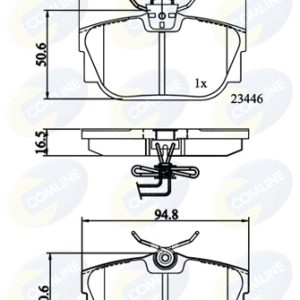 Set placute frana COMLINE CBP11151 – VW | AutoRival