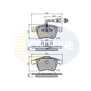 Set placute frana COMLINE CBP11311 – VW | AutoRival