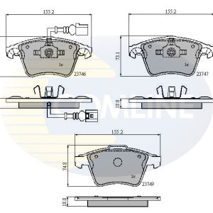 Set placute frana COMLINE CBP11312 – VW | AutoRival