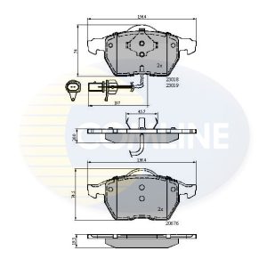 Set placute frana COMLINE CBP11542 – VW | AutoRival